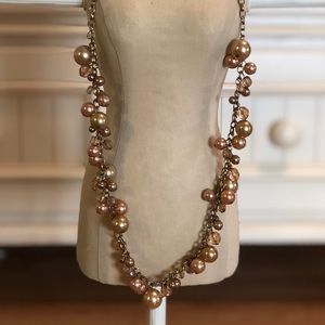 Gold & Rose Gold Beaded Necklace
