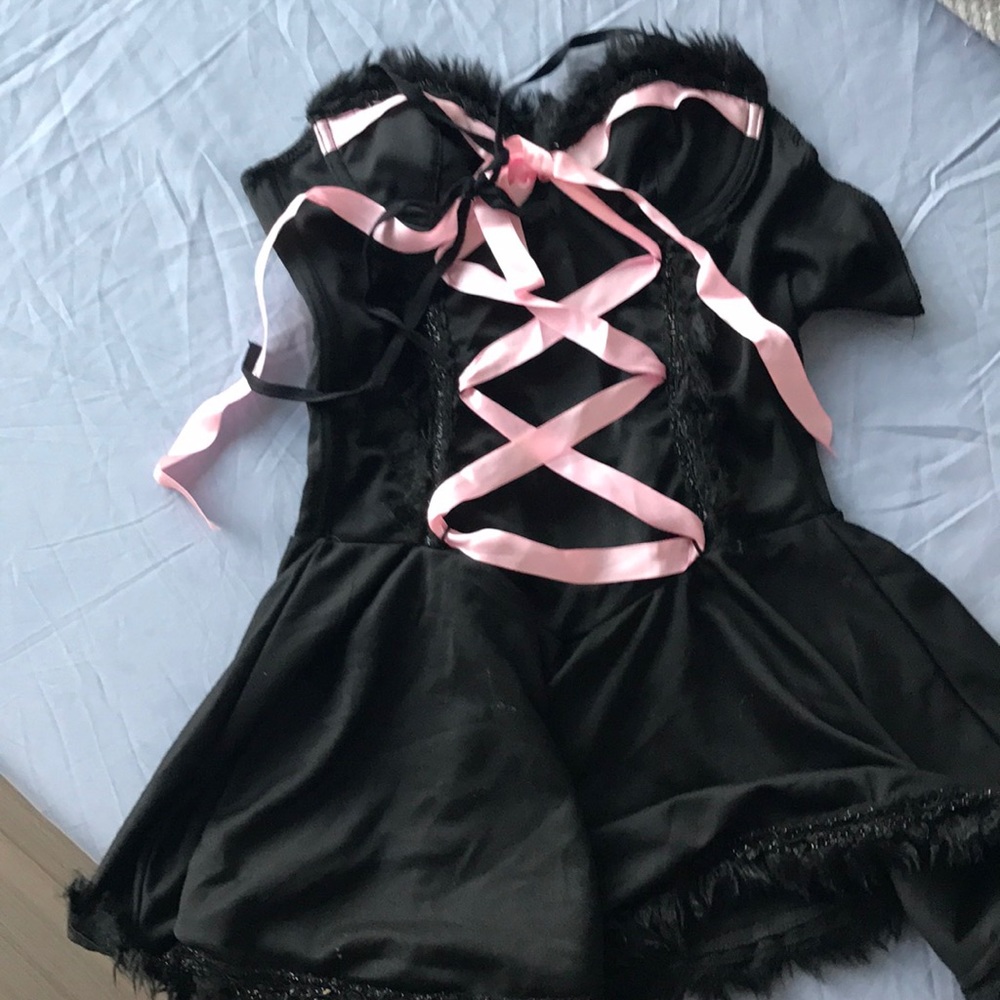 Cat costume corset