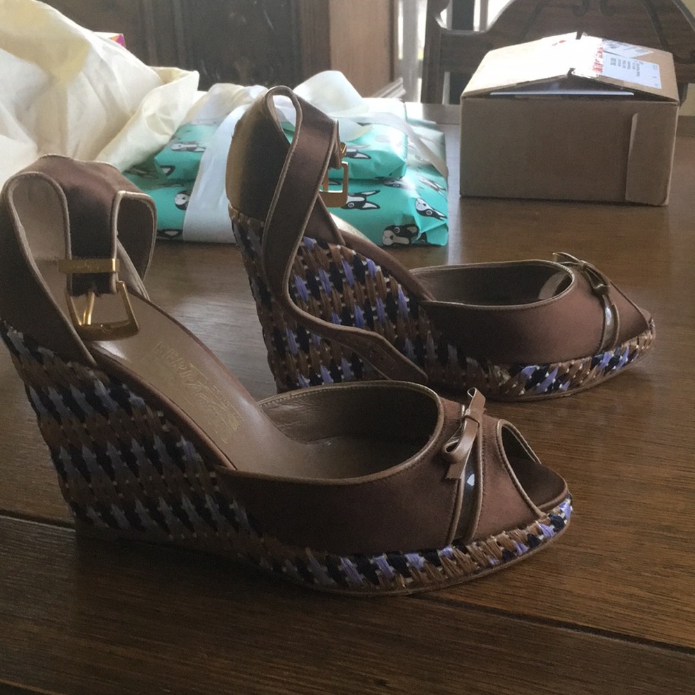 Ferragamo 4” wedges