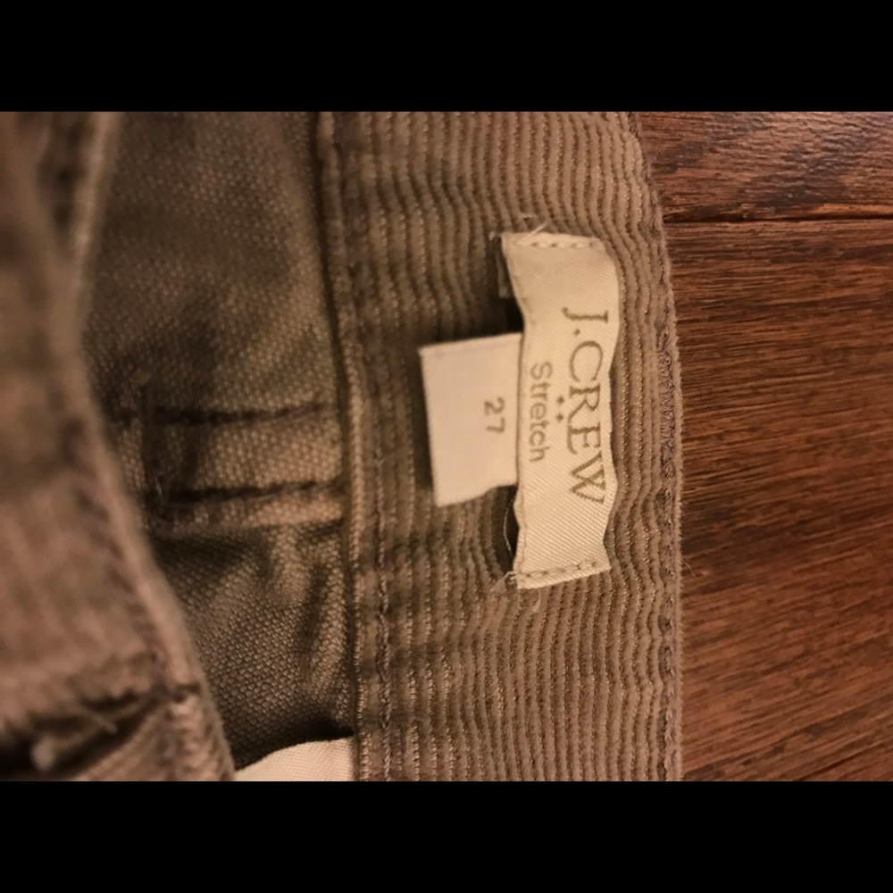 JCREW brown corduroys