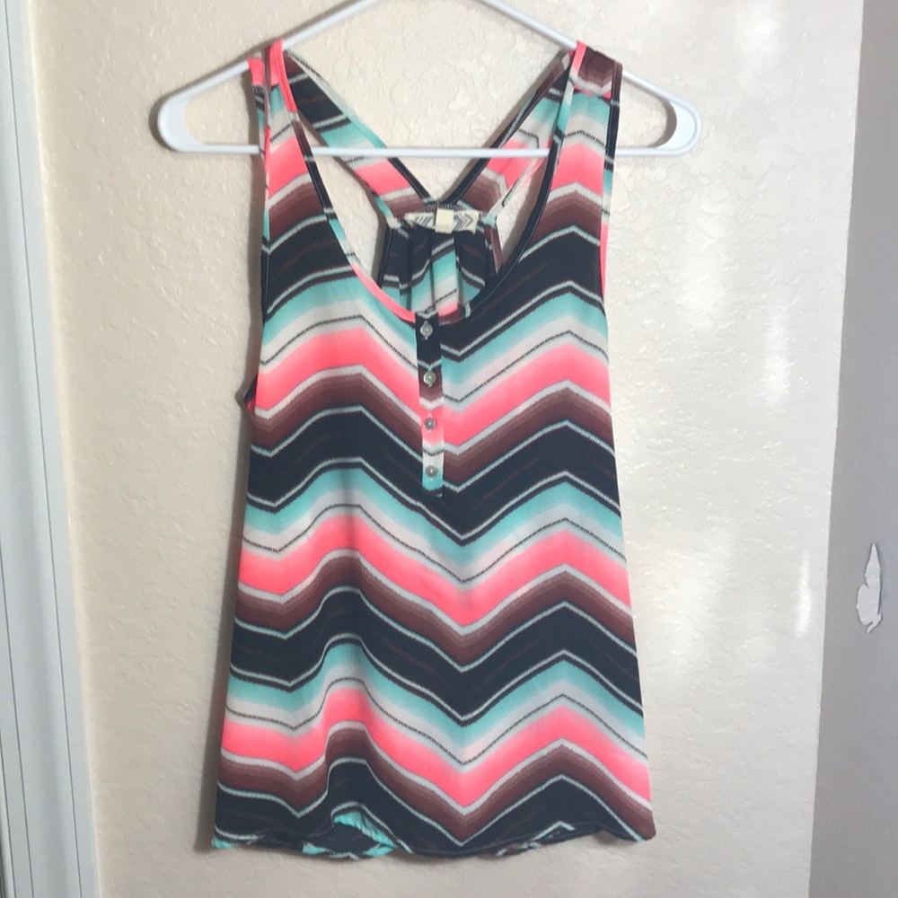 Pink rose tank top