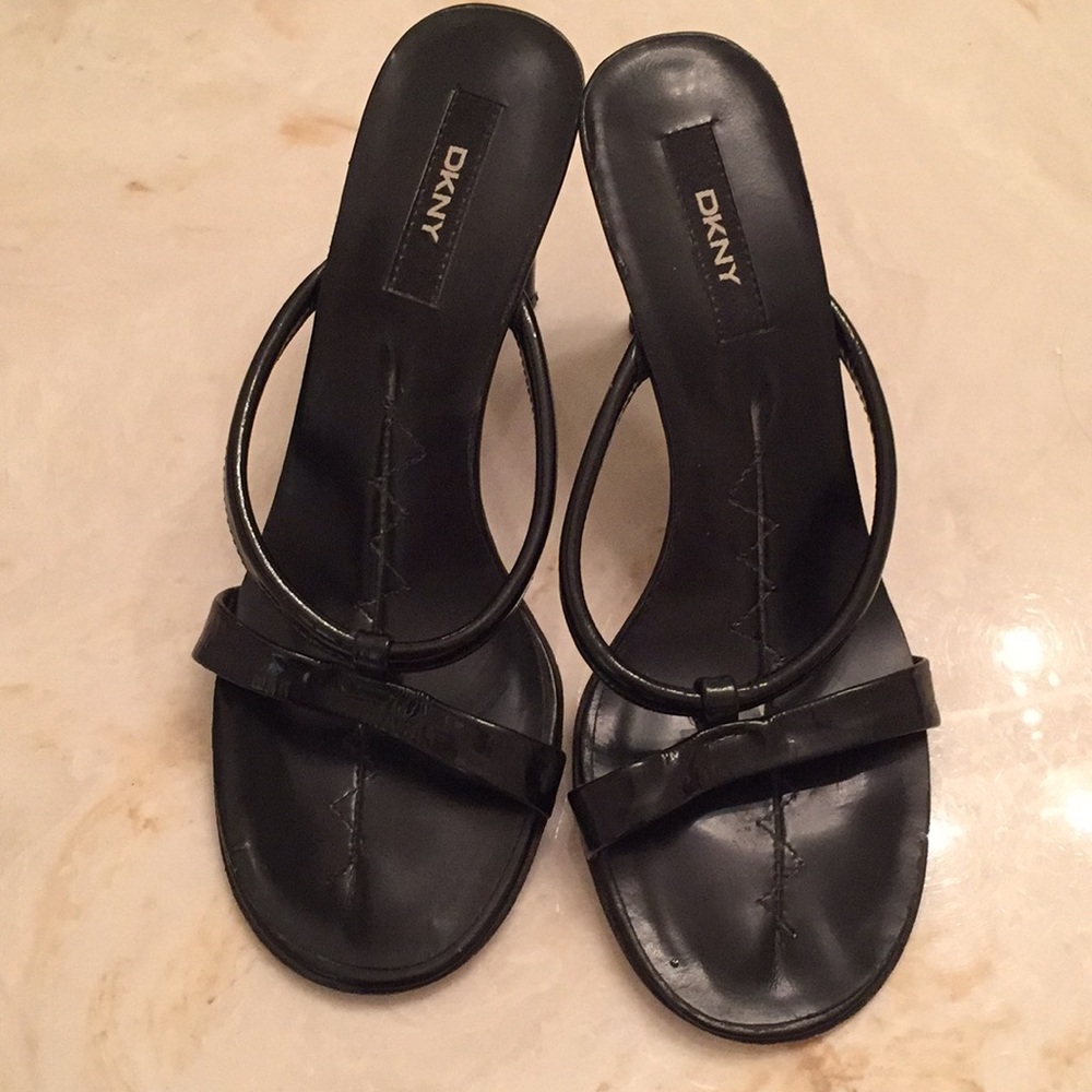 DKNY Black Heeled Sandals