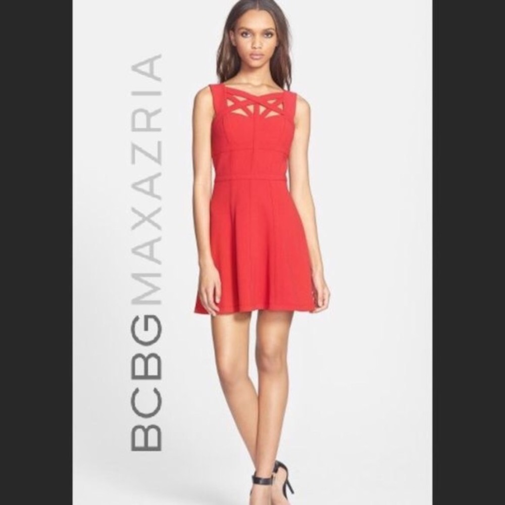 Red BCBGMaxAzria dress Size 6