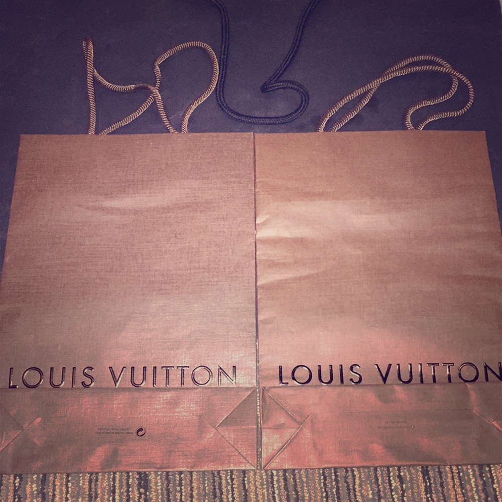 Medium Brown Louis Vuitton Wallet Gift Bag