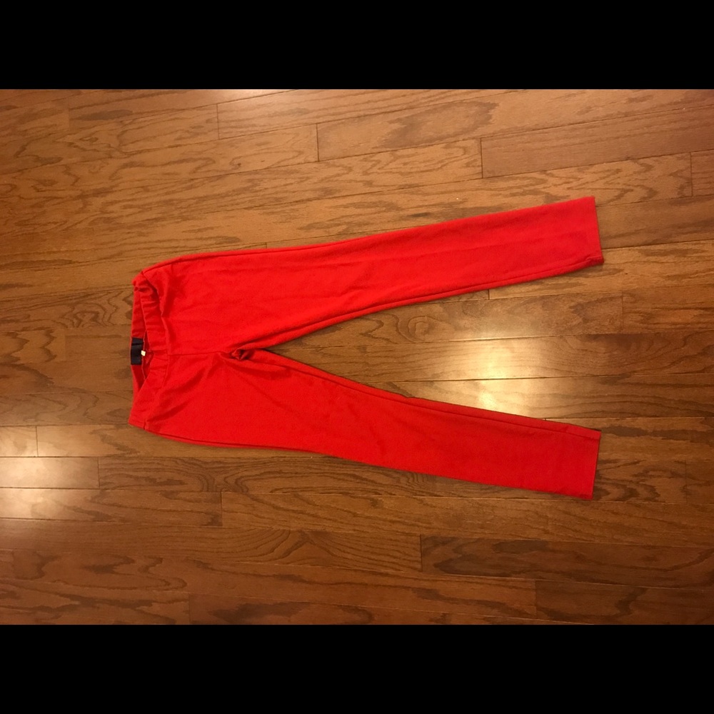 Francesca's red leggings