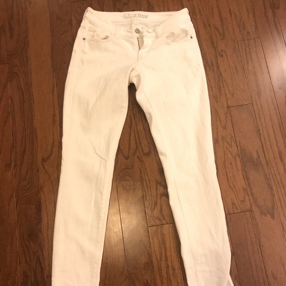 Old Navy white rockstar skinny jeans