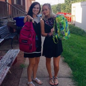 Black dress on right