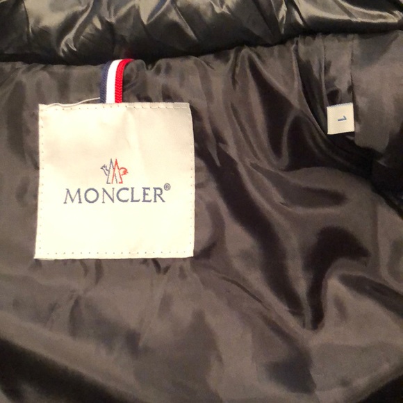 Black Ghany Moncler Vest size 1 nwot - Picture 3 of 8