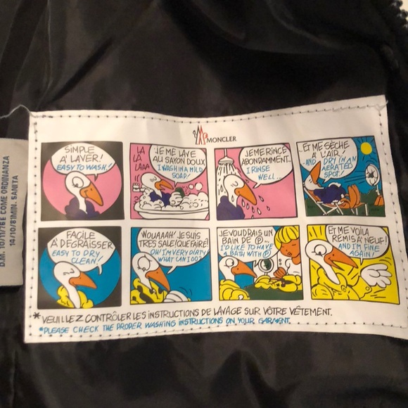 Black Ghany Moncler Vest size 1 nwot - Picture 7 of 8