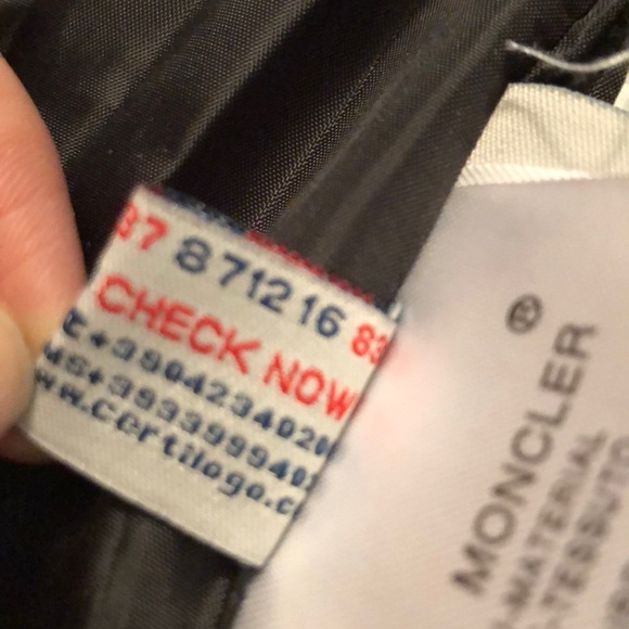 Black Ghany Moncler Vest size 1 nwot - Picture 8 of 8