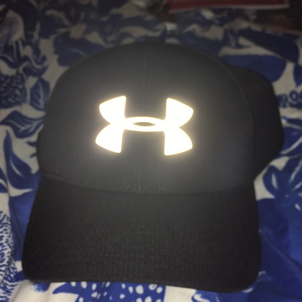 Black under armour hat.