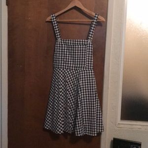 Bonne Chance Gingham Pinafore Dress
