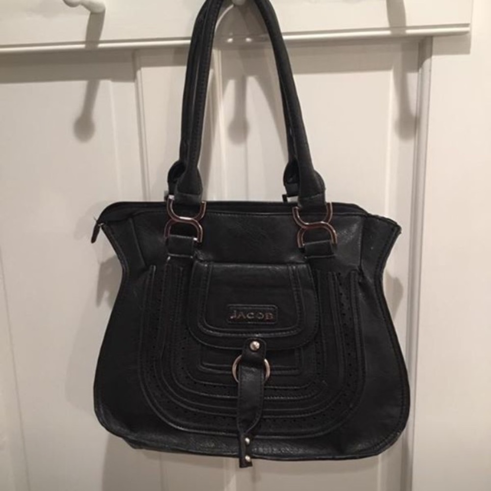 Jacob black leather bag