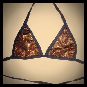 Gold dust wrap bralette