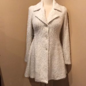 Long blazer color cream size small .