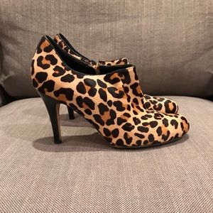 Cole Haan Leopard Haircalf booties