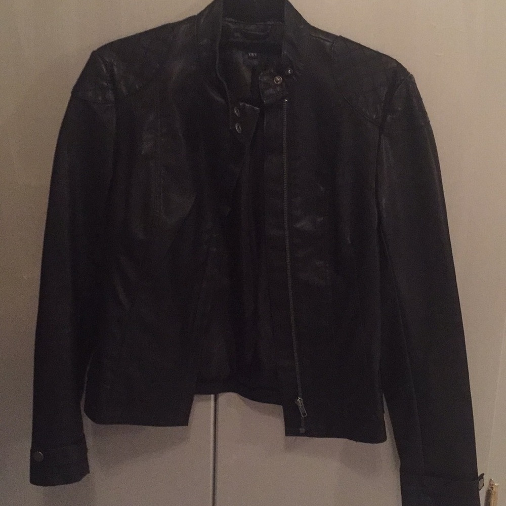 French connection faux leather jacket