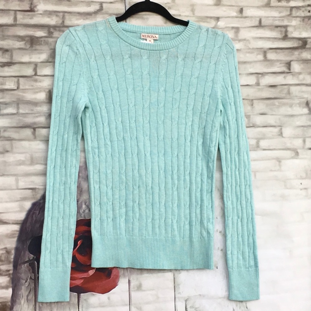 New Merona mint sweater XS size