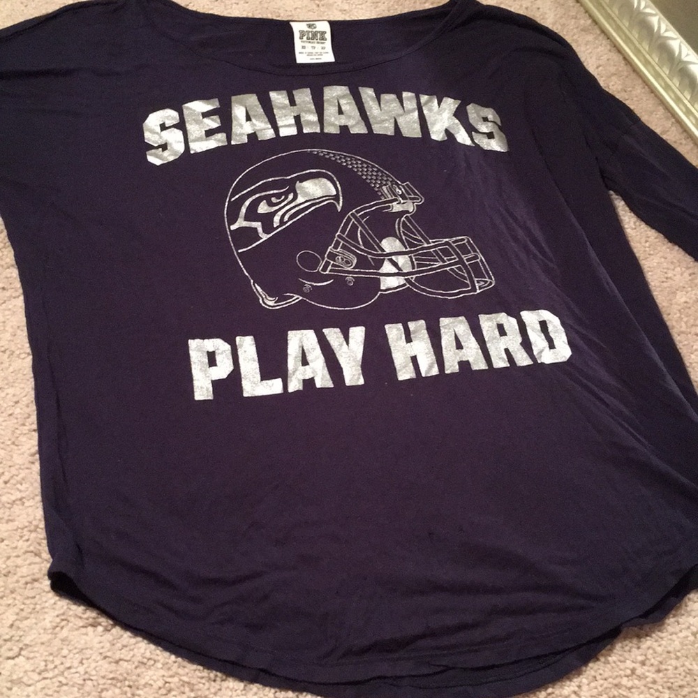 Pink Seahawks long sleeve