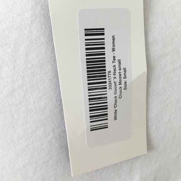 NWT Kitty cat check meowt graphic tee shirt - Picture 4 of 5