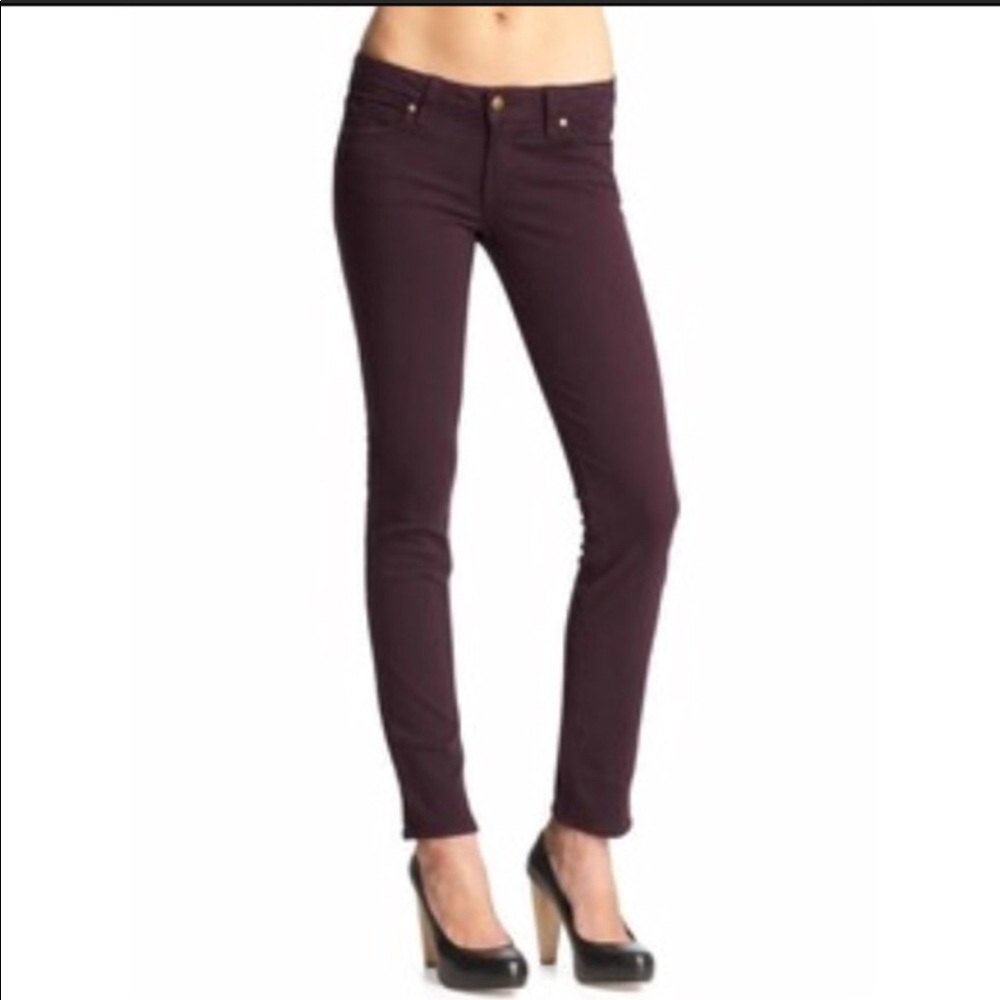 Beautiful purple Skyline Skinny Ankle Paige jeans