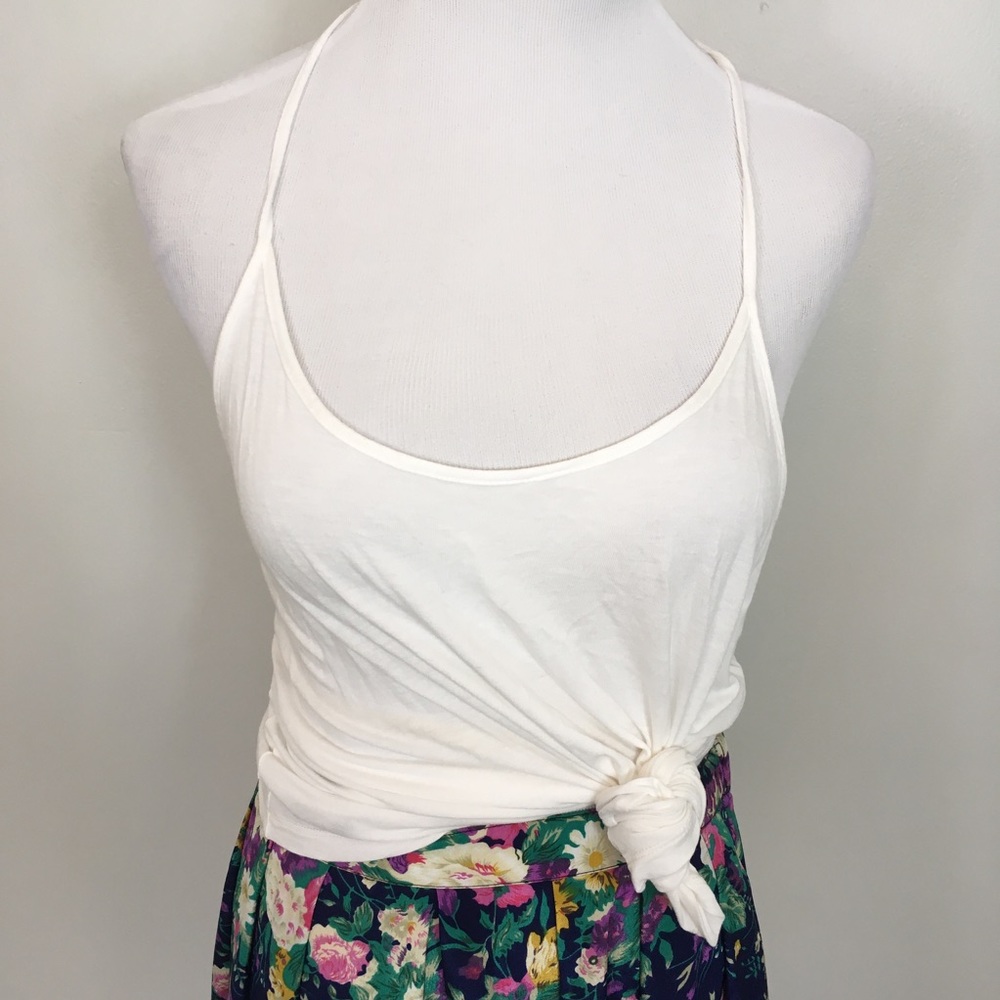 NWOT white strappy tank top