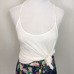 NWOT white strappy tank top