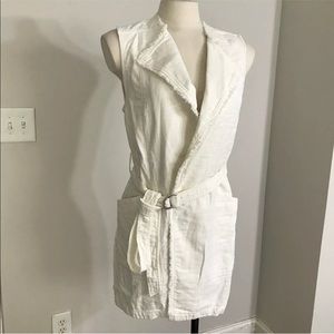 Women’s ANTHROPOLOGIE ELEVENSES Ivory Waistcoat M