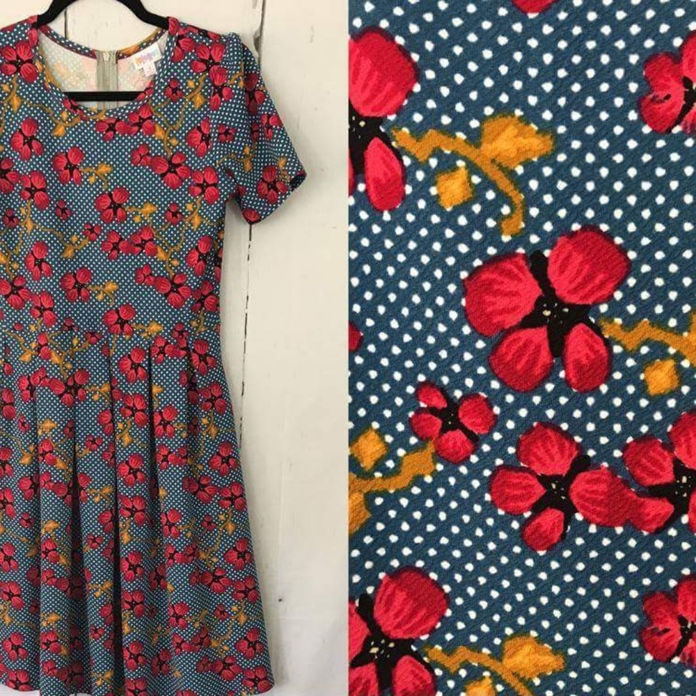LuLaRoe Amelia Dress Medium Unicorn