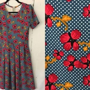 LuLaRoe Amelia Dress Medium Unicorn