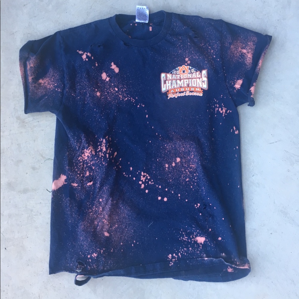 Distressed Auburn Shirt
