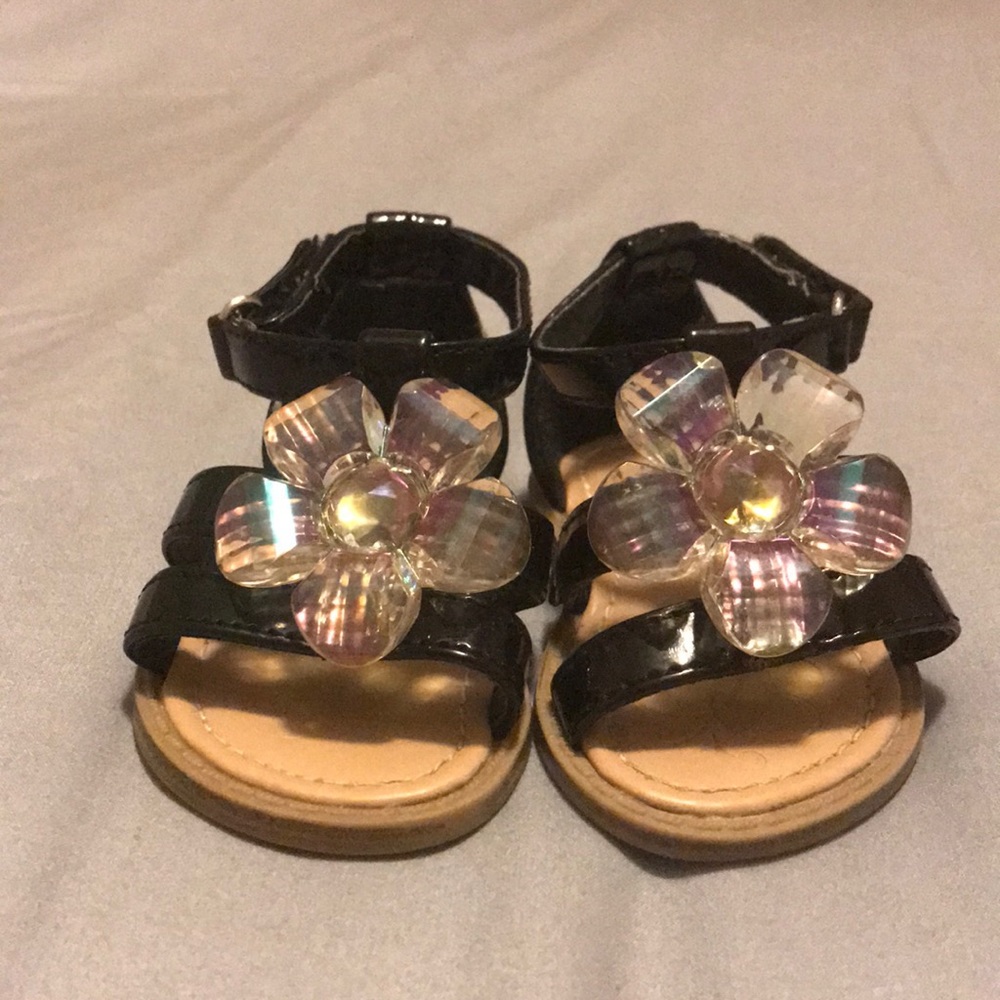 Babygirl Summer Sandals Black Size 2