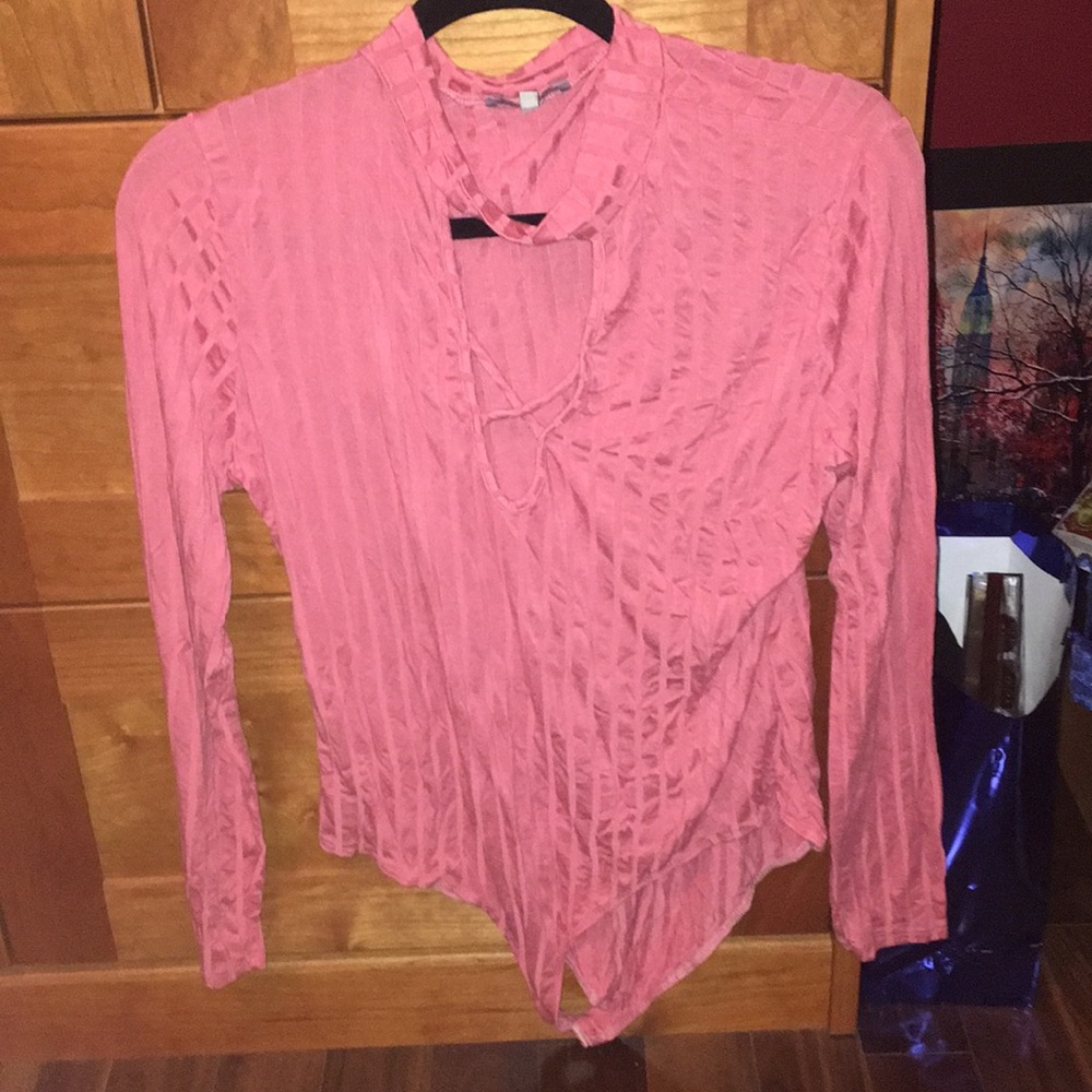 Pink Long Sleeved Bodysuit
