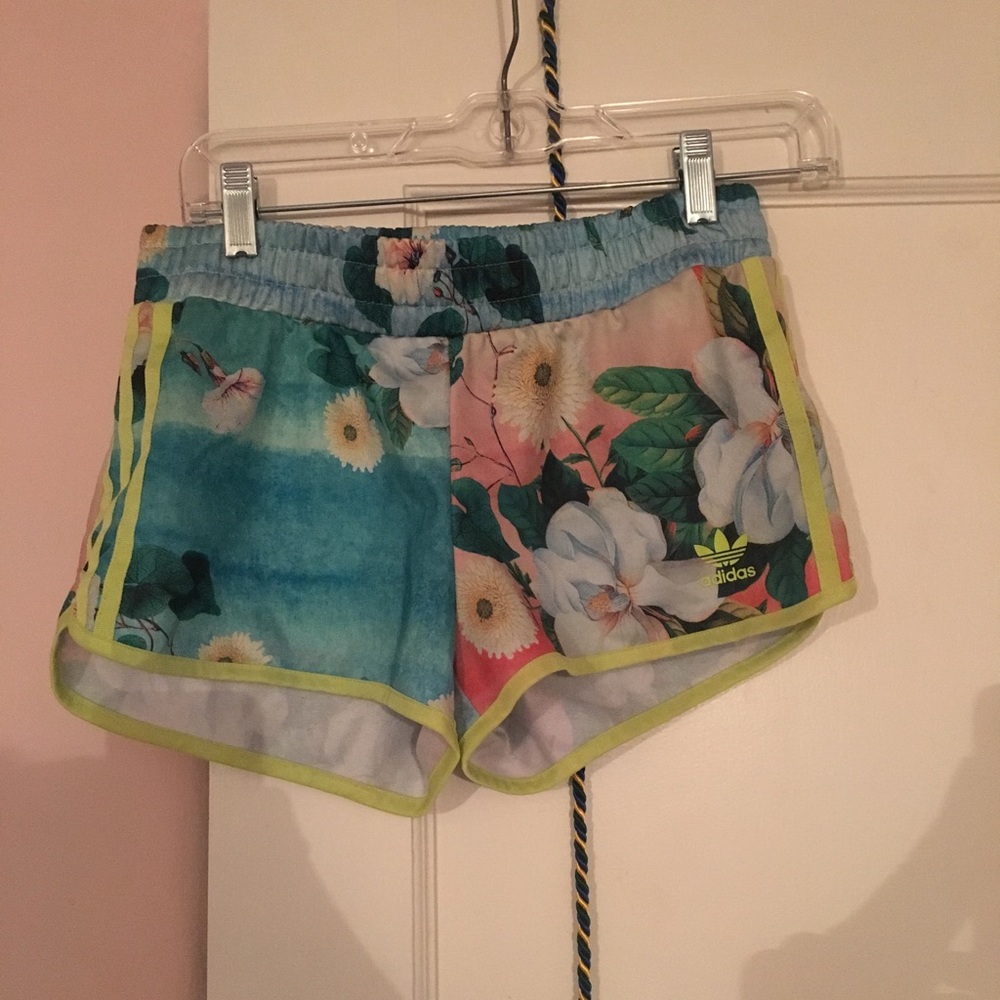 Adidas floral shorts