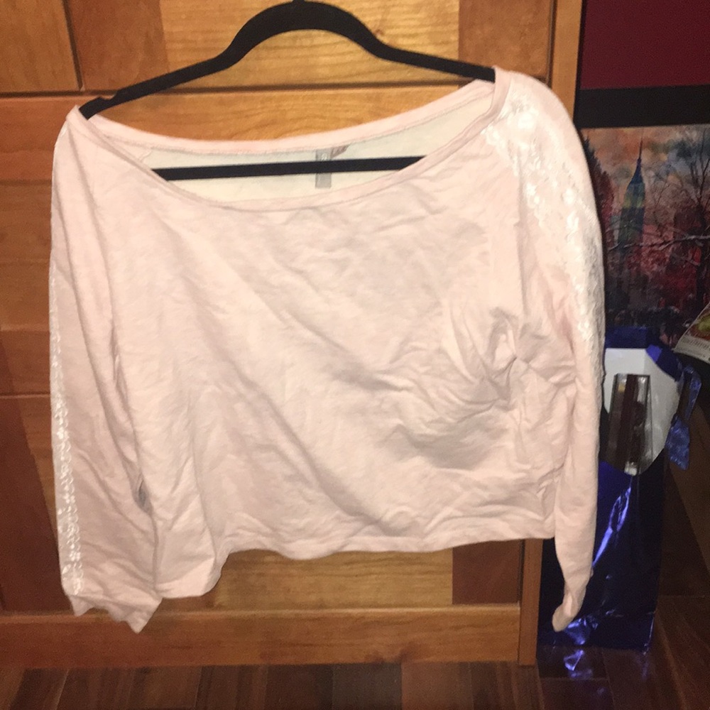 Pink Cropped Sweater