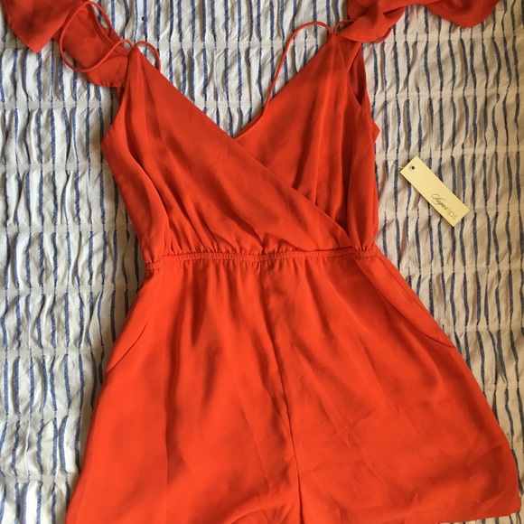 Orange/red romper - Picture 1 of 2