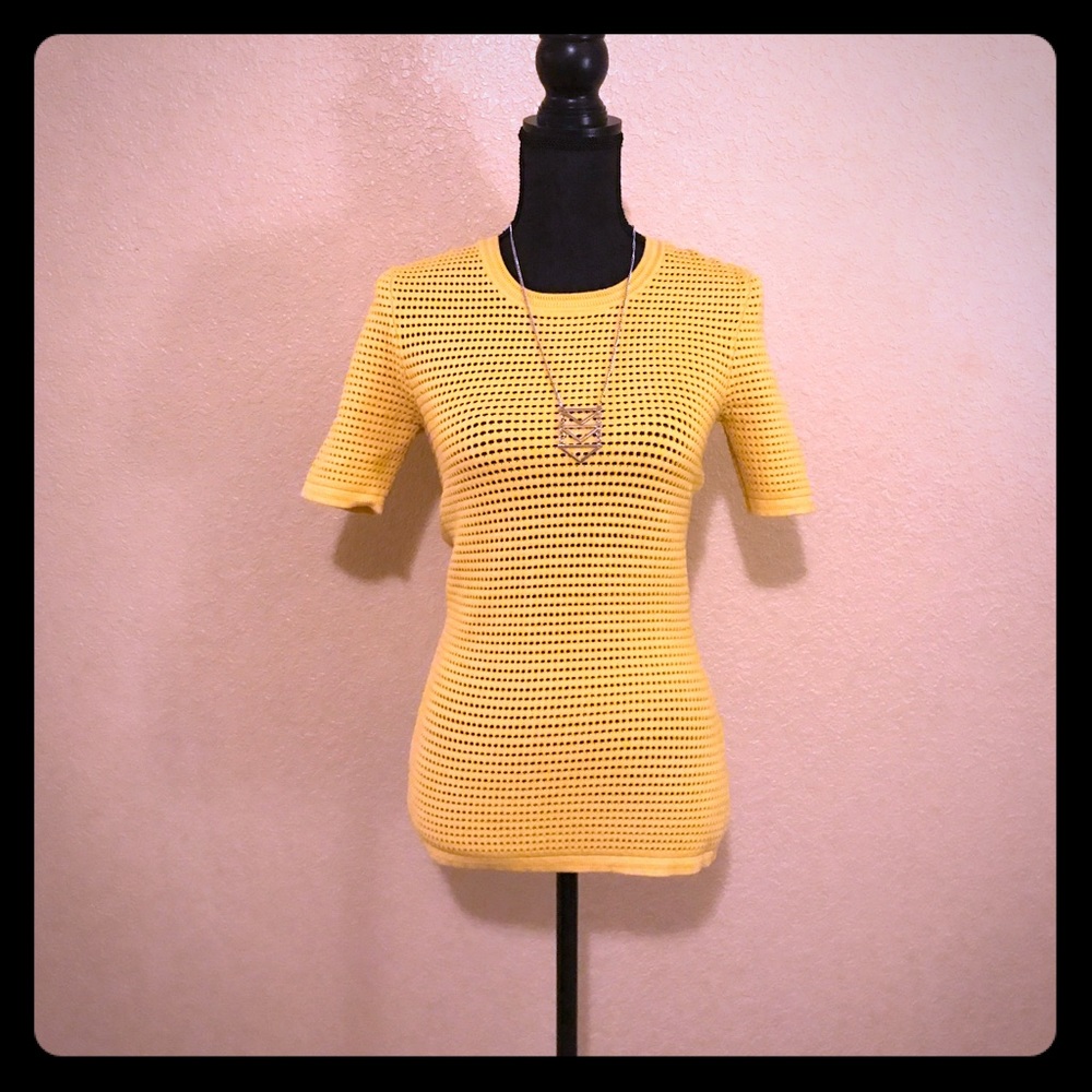 NWT Yigal Azrouel Waffle Knit Top