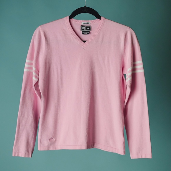 adidas Sweaters - $15 SALE Adidas M Pink Cotton Blend Sweater