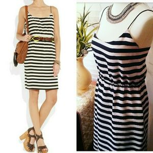 ️J. Crew silk striped dress