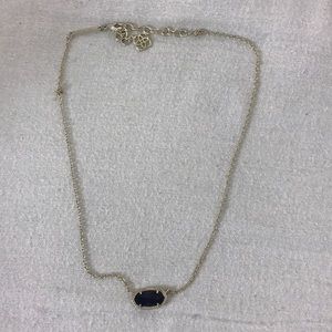 Dark blue stone Kendra scott adjustable necklace