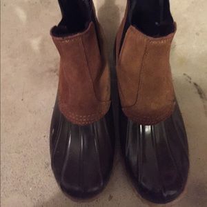 Bass leather weather boots