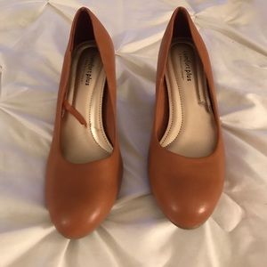 Comfort plus brown heels