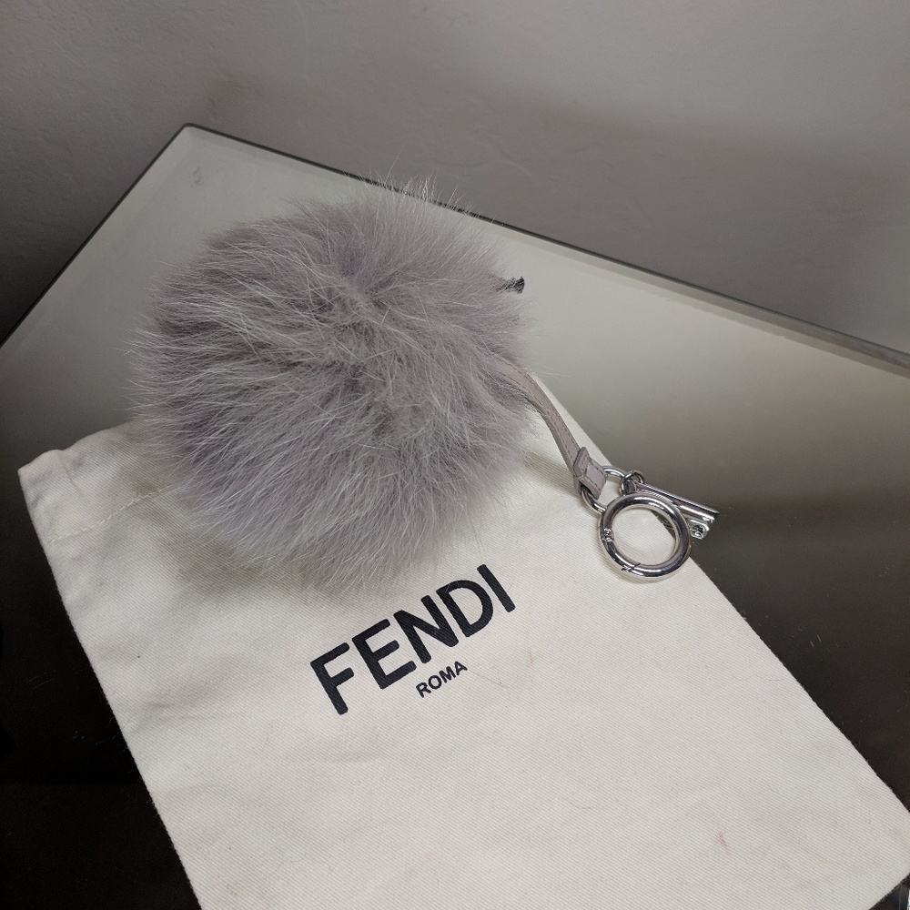 Fendi fur keychain
