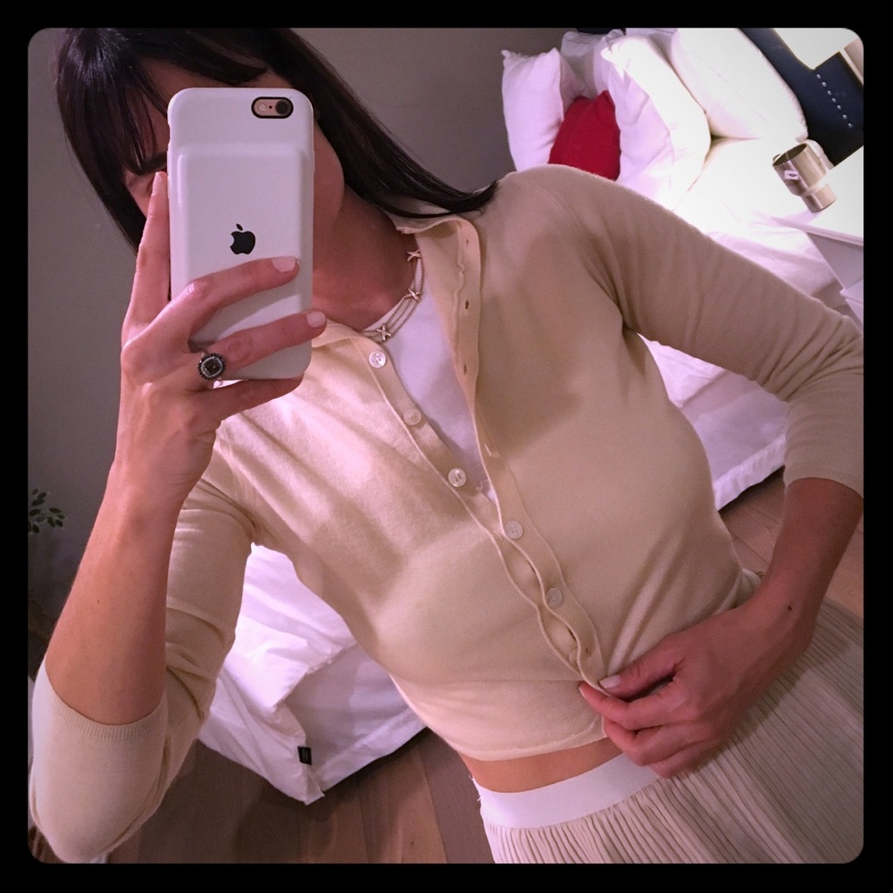 Jil Sander cropped cashmere cardigan