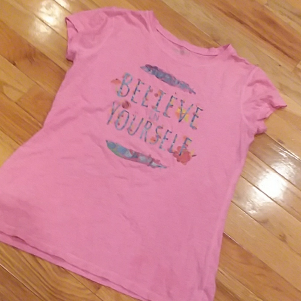 Arizona Jean Girls Hot Pink Tee Shirt Size16