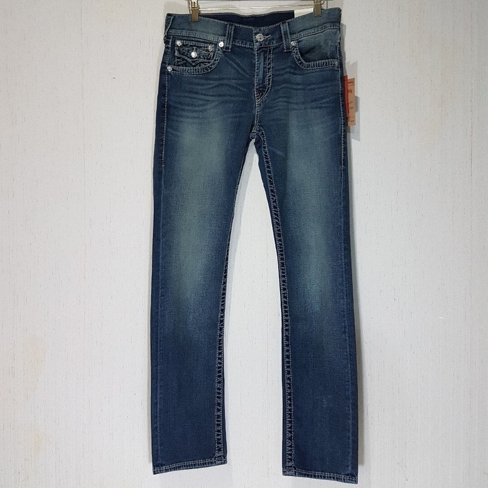 True Religion Flap Pocket Skinny Jeans