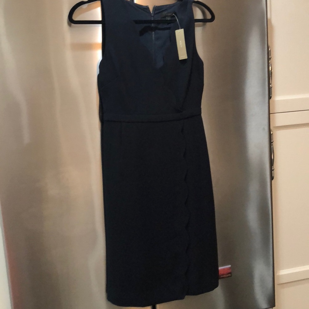 JCrew Wrap Dress Navy Blue size 2 NWT