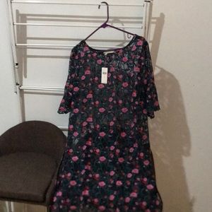 Anthropologie Flower Tunic