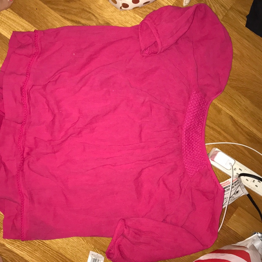 Pink flowie top. Pink pink