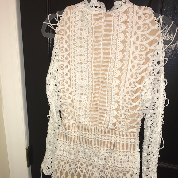 MISSGUIDED WHITE LACE DRESS - Picture 3 of 5